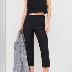 Reformation Petra Linen Pedal Pusher Pants